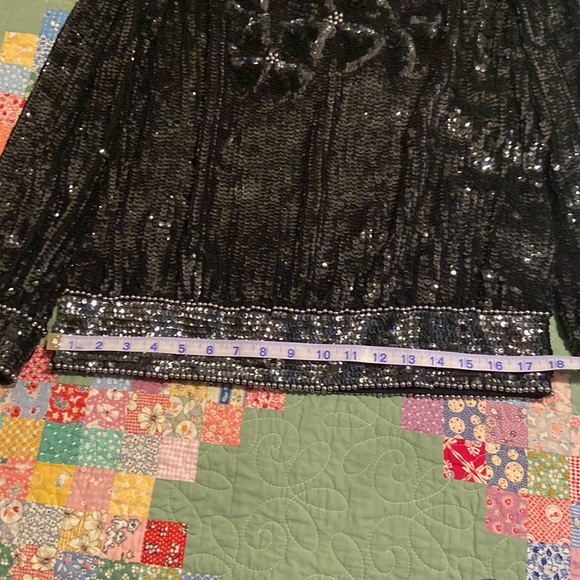 Vintage Oleg Cassini sequin blouse size small fits size medium - Picture 10 of 13